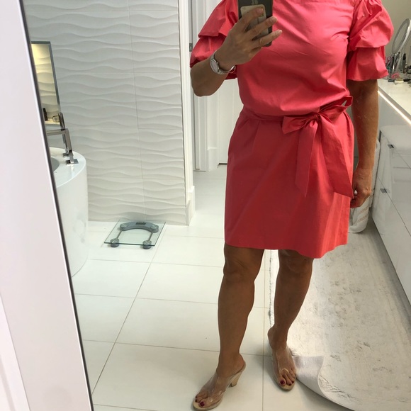 Club Monaco stretch cotton off the shoulder dress - Picture 7 of 7